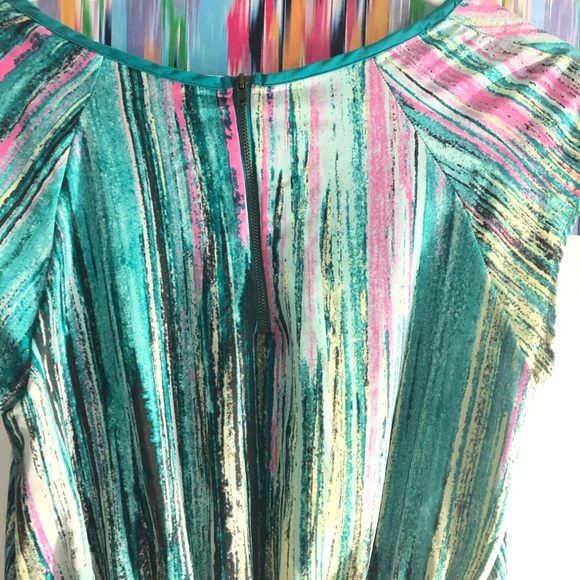 Super fun technicolor dress with pockets - Picture 6 of 7